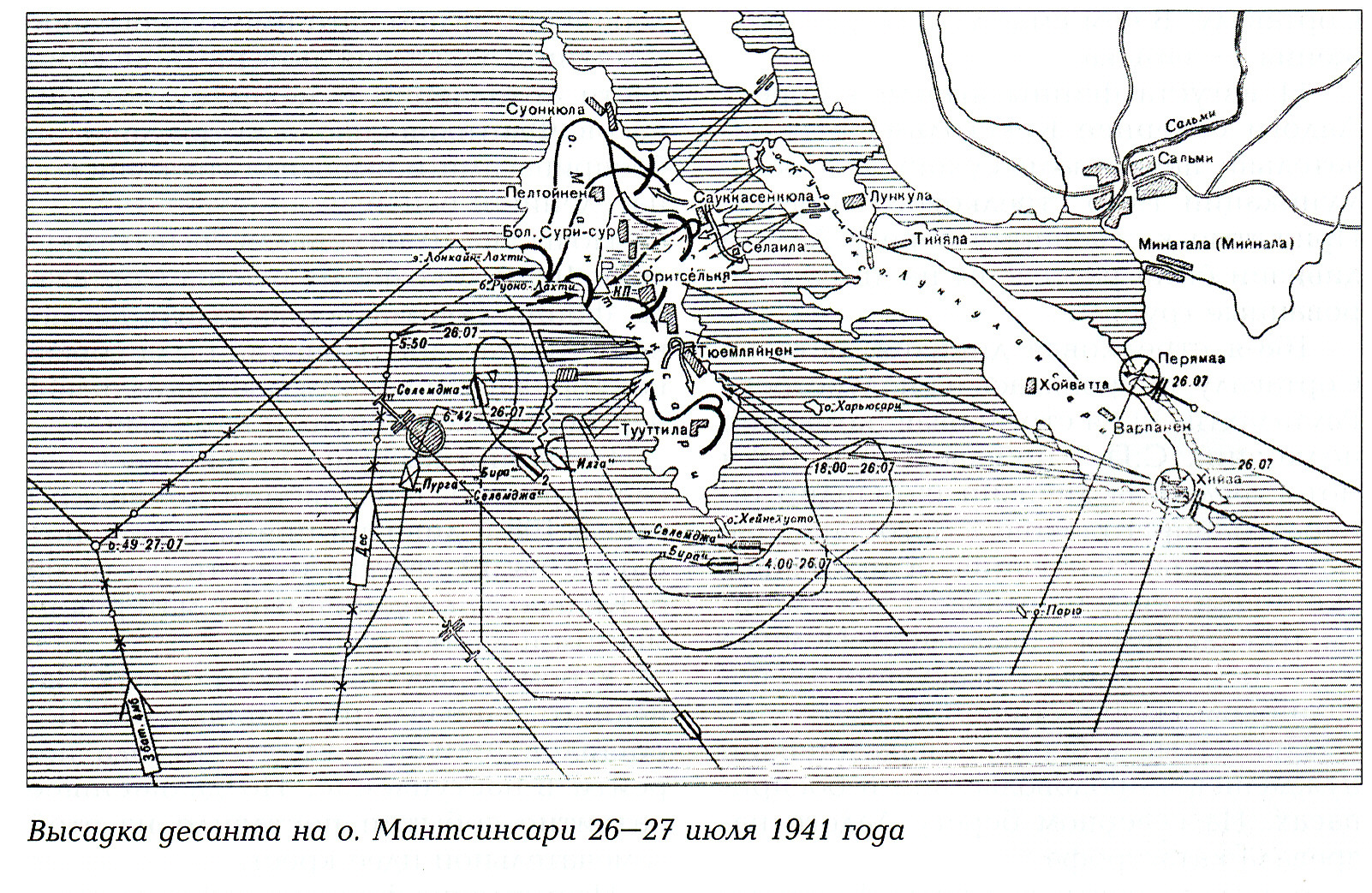Петергофский десант 1941 года карта боевых действий