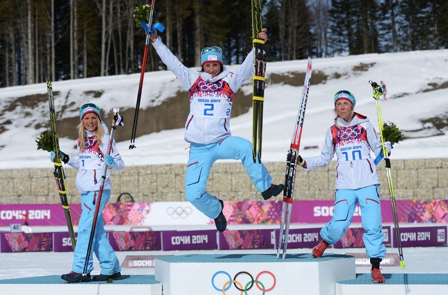 Марит Бьерген на олимпиада в Сочи 2014