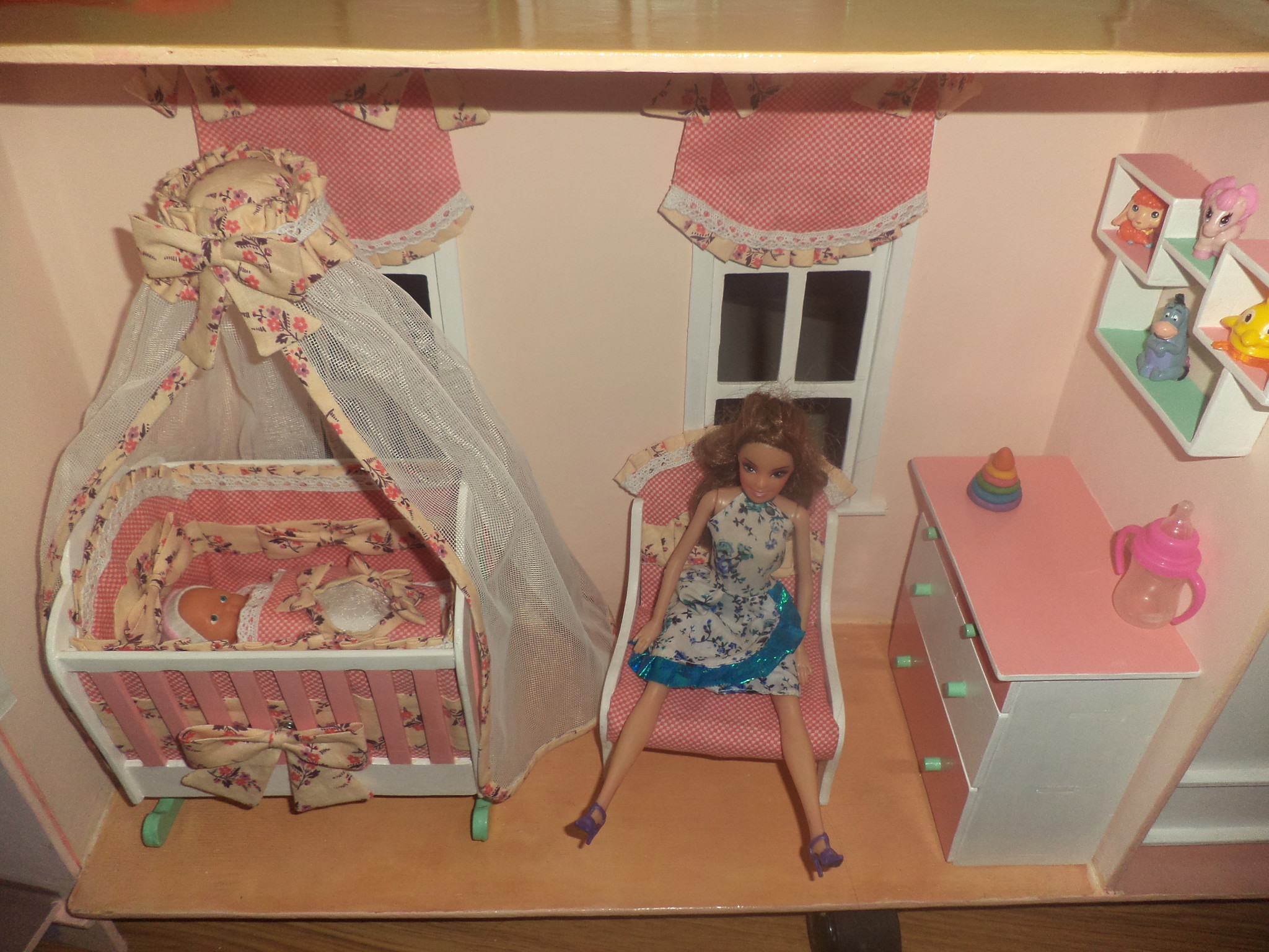 2 этажная кровать для кукол своими руками